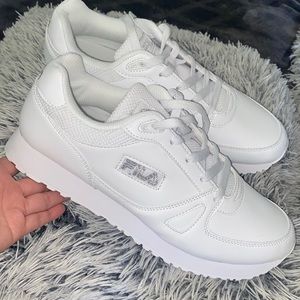 New White FILA Sneakers (Womens size 12)